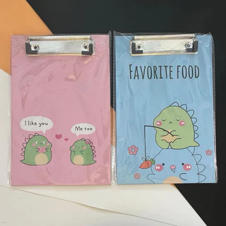(ยกโหล 12 ชิ้น) No.251 A5 คลิปบอร์ด A5 ClipBoard กระดานรองเขียน สีสันน่ารัก กระดานรองเขียน กระดานรองเขียนสุ่มลาย 12ชิ้น
