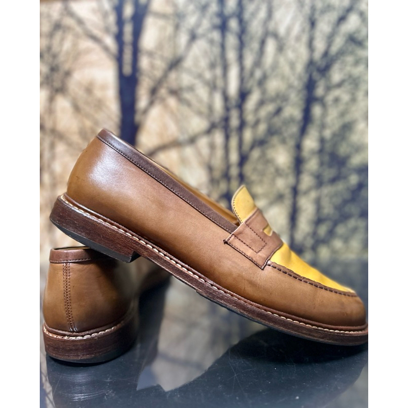 two tone penny loafers jalan sriwijaya