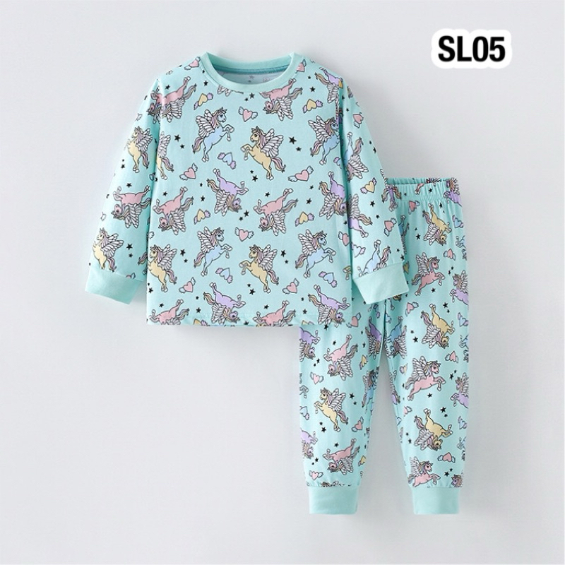 💥พร้อมส่งจากไทย💥 SL05 ชุดนอนผ้าคอตตอน 100% เนื้อผ้านุ่มสบาย ลายน่ารัก