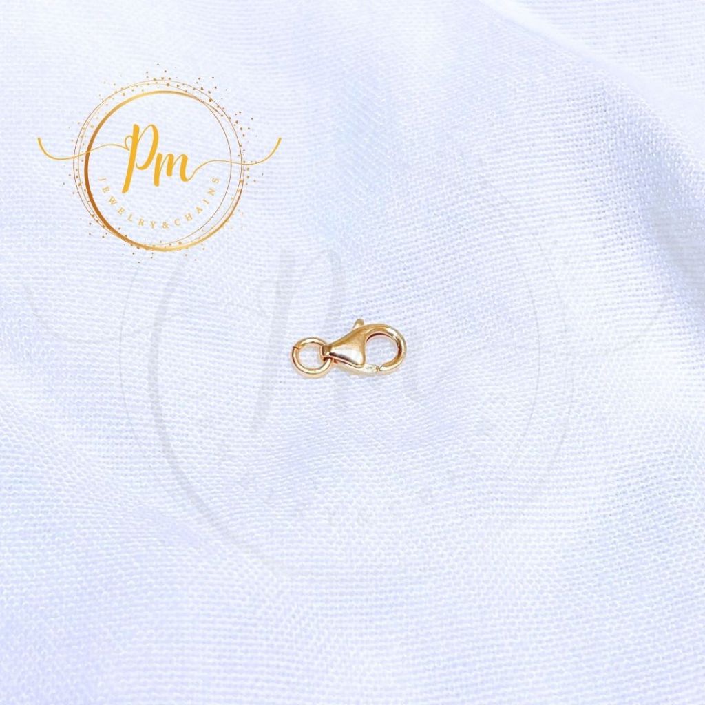 ตะขอก้ามปู PM.JEWELRY สร้อยคอ ทองคำแท้ 9K น้ำหนัก 0.40 กรัม มีใบรับประกันจากทางร้าน