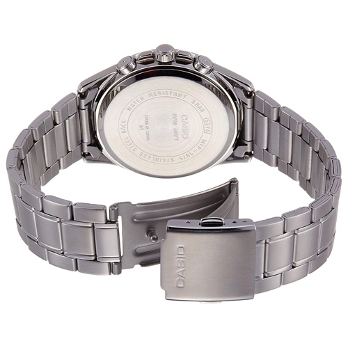Casio Standard นาฬิกาข้อมือผู้ชาย สายสแตนเลส สีเงิน รุ่น MTP-1375D,MTP-1375D-1A,MTP-1375D-1AVDF