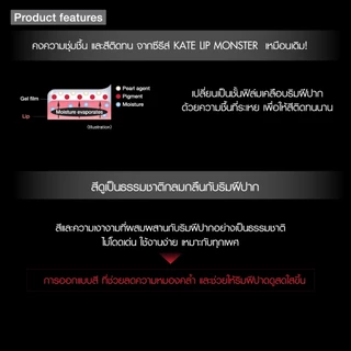KATE ลิปสติกโทนใส ทนเหลือร้าย LIP MONSTER CLEAR TONE