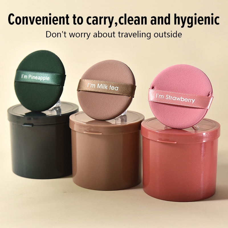 พัฟฟองน้ําแต่งหน้าแบบสองด้าน 7ชิ้น/กล่อง พัฟฟองน้ำบีบีครีมเปียกและแห้ง พัฟแอร์คุชชั่น ไม่กินแป้ง - 6