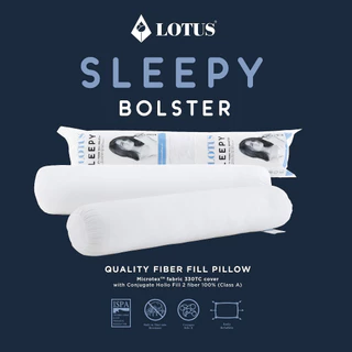 [แพ็คคู่] LOTUS หมอนข้างเพื่อสุขภาพ รุ่น Sleepy ป้องกันไรฝุ่น ใยสังเคราะห์
