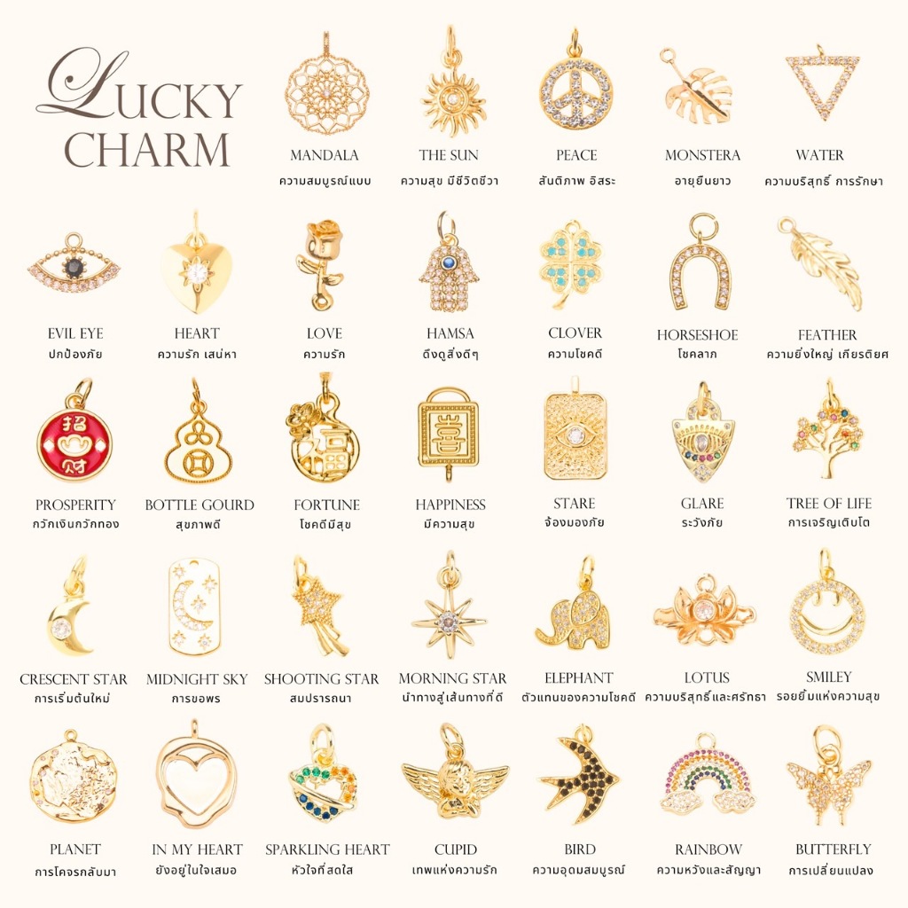NAKAMOL  -  LUCKY CHARM จี้มงคล
