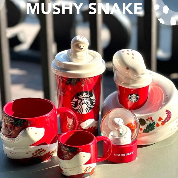 Starbucks Mushy Snake collection สตาร์บัคส์ Mushy Snake คอลเลคชันใหม่ ของแท้💯