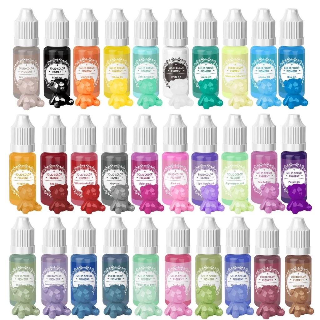 สีผสมเรซิ่นเอสเซ้นส์ สีทึบ สีพลาสเทล สีย้อม Epoxy resin,UV Resin 10 g รุ่น13