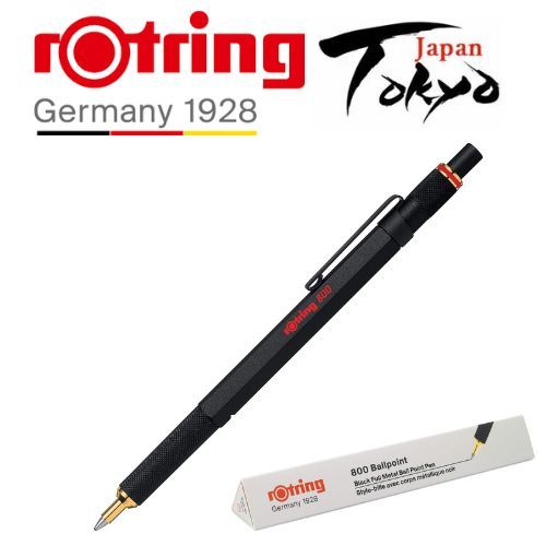 ROTRING ของแท้ 100% JapanrOtring 800 ปากกาลูกลื่นสีดํา Retractable Type 2032579 / 2032580