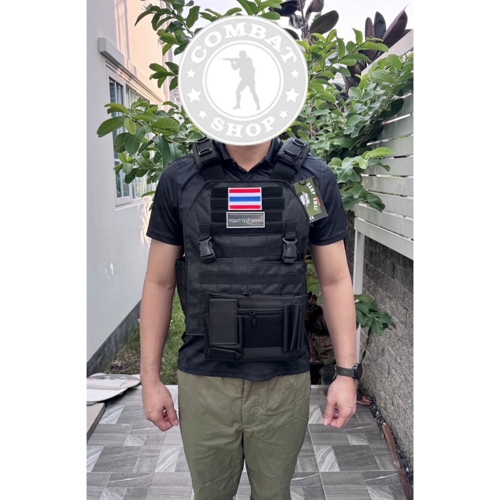 เสื้อเกราะจิ๋ว ป้ายCamp Swat เสื้อเกราะกรมการปกครอง เกราะArmy