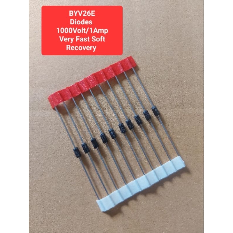 BYV26E Diodes 1000Volt/1Amp Very Fast(ห่อละ 10ตัว)(ราคาห่อละ)