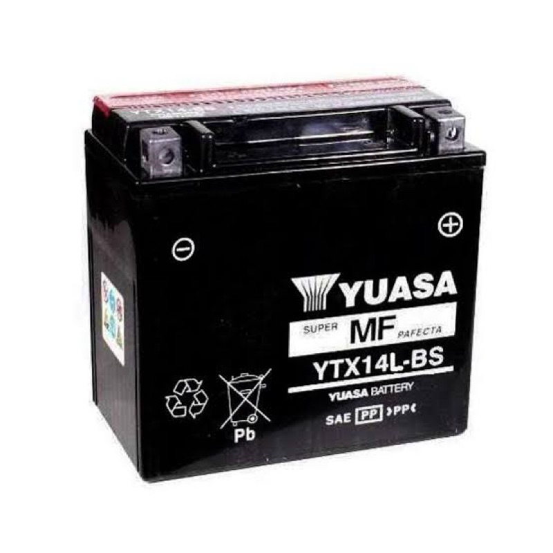 yuasa ytx14HL-BS  yuasa  แบตเตอรี่มอเตอร์ไซค์ harley davidson forty eight 1200 883 XL ขนาด 12V 14Ah