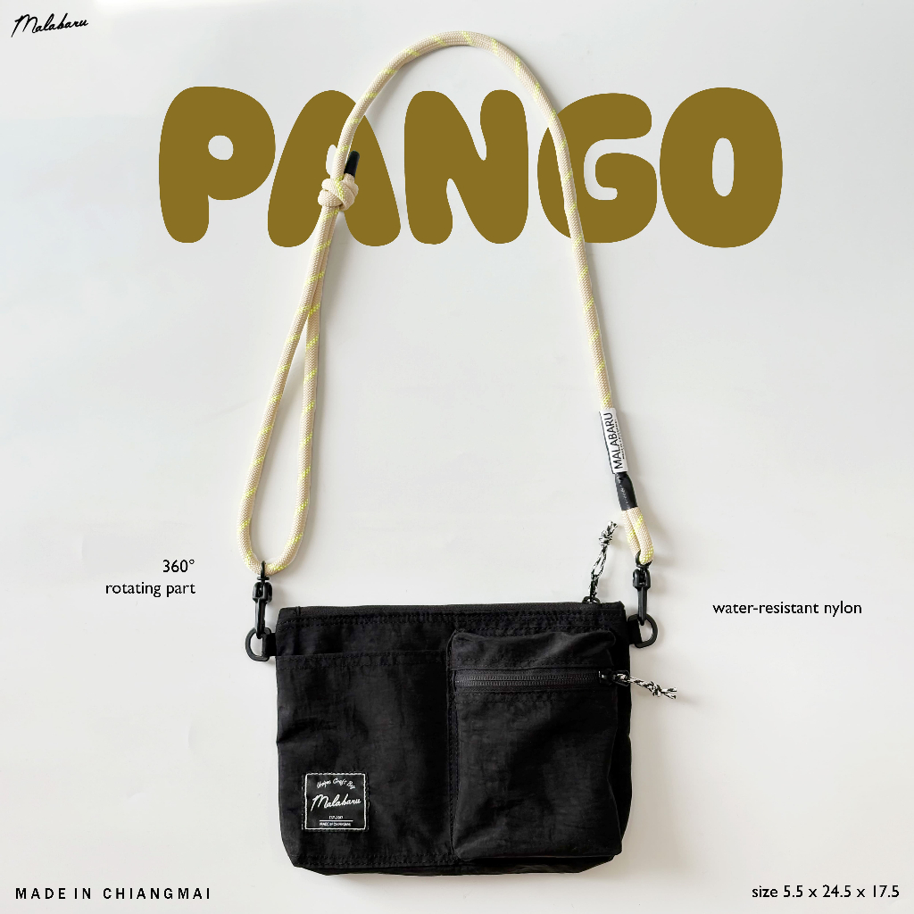 Malabaru 'Pango' Sacoche Bag กระเป๋าสะพายผ้ากันน้ำ