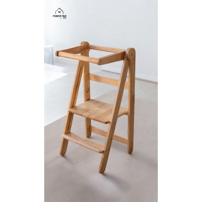 ForestFur Learning Tower บันไดเด็กล้างมือปรับได้ 3 ระดับ รุ่นพับเก็บได้