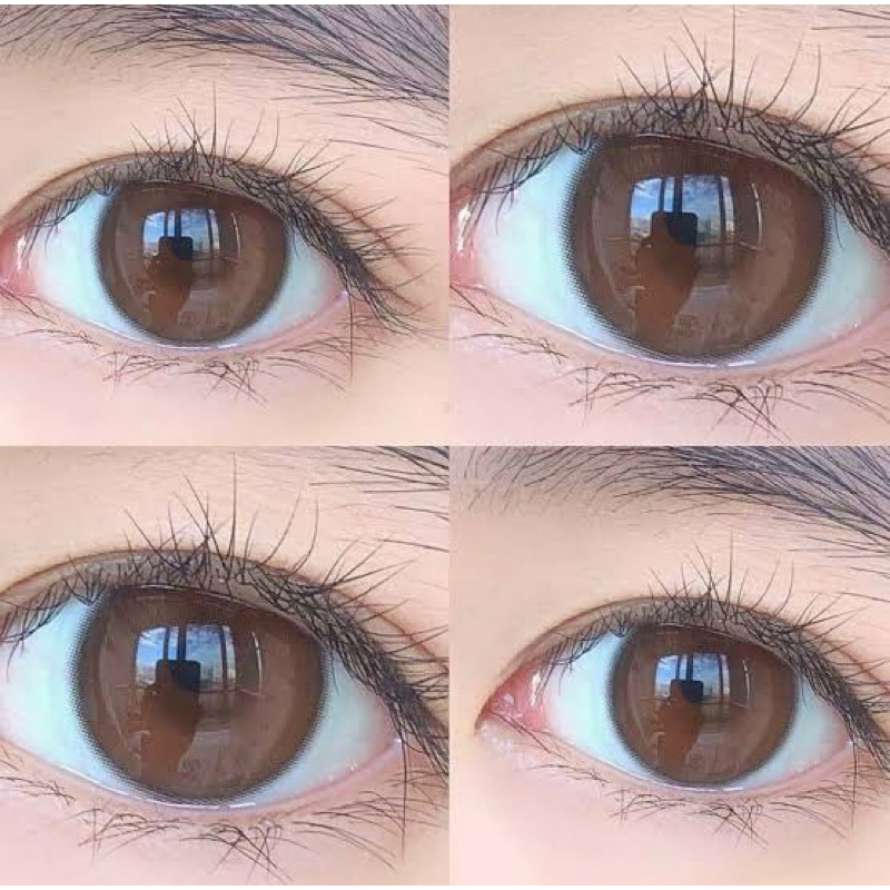 คอนแทคเลนส์ RNP brown น้ำตาลละมุน พอดีตาไม่โตค่ะ 14.2