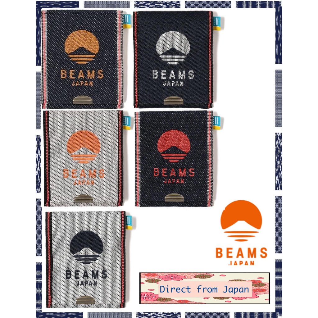 Beams japan Bespoke Folding Logo Card & Coin Wallet Takada Textile  BEAMS japan ส่งตรงจากญี่ปุ่น
