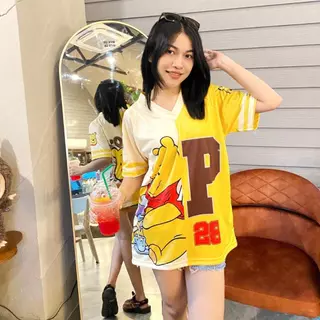 ( N53 ) เสื้อspor ลายการ์ตูน ทูโทน L-3xl ผ้าไมโคร ใส่ได้ทุกเพศ
