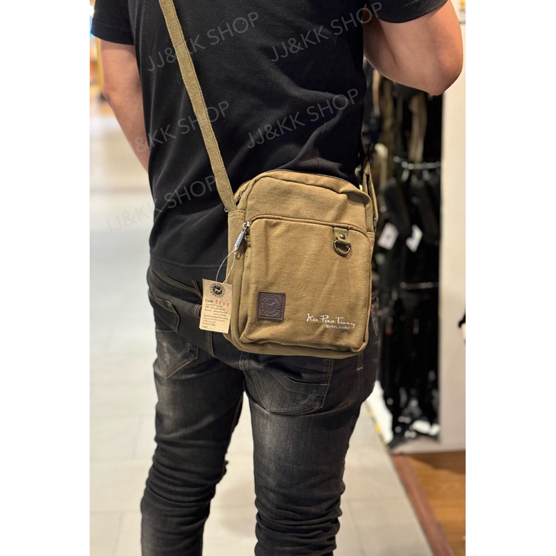 (พร้อมส่ง) Kapaotung กระเป๋าพาดลำตัวบ่าไหล่ รหัส5090 กป.สะพายข้างผ้า งานวินเทจ กะเป๋าใส่โทรศัพท์ ใช้ได้ทั้งหญิงชาย - รูปที่ 7