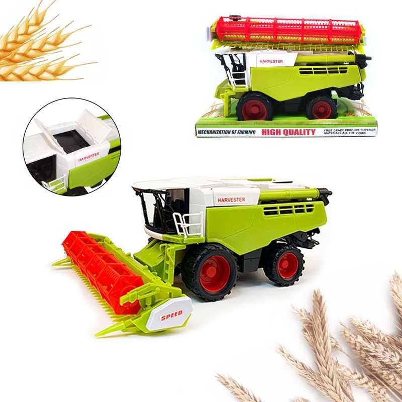 ProudNada Toys ของเล่นเด็ก รถเกี่ยวข้าว รถนวดข้าว(ประกอบได้ 2 แบบ) FARM TRACTOR SERIES NO.8889-4