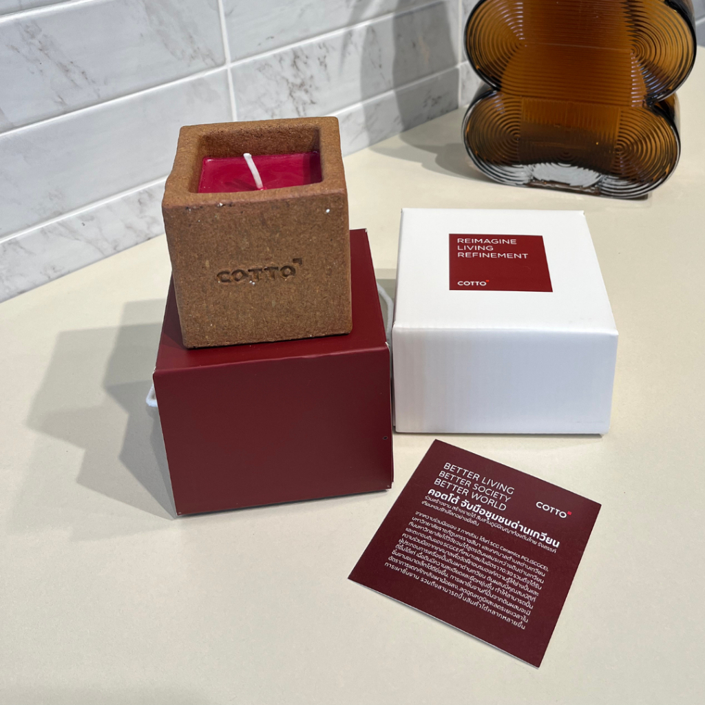 [ของแถม] COTTO Upcycling Candle เทียนหอมรักษ์โลกอย่างยั่งยืน PM002