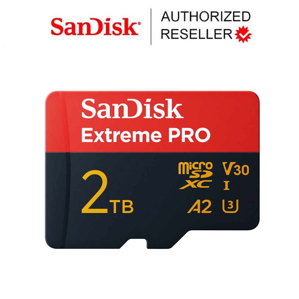 SanDisk Extreme Pro microSD 2TB SDSQXCD-2T00-GN6MA,Extreme Pro uSD,250/150MB/s RW,C10,UHS,U3