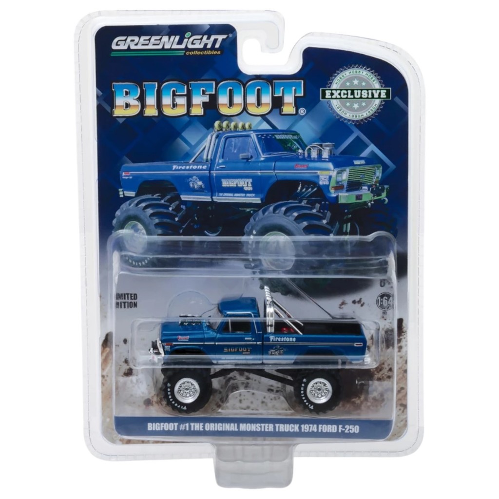 Greenlight | Bigfoot #1 The Original Monster Truck (1979) – 1974 Ford F-250 Monster Truck สเกล 1/64 29934
