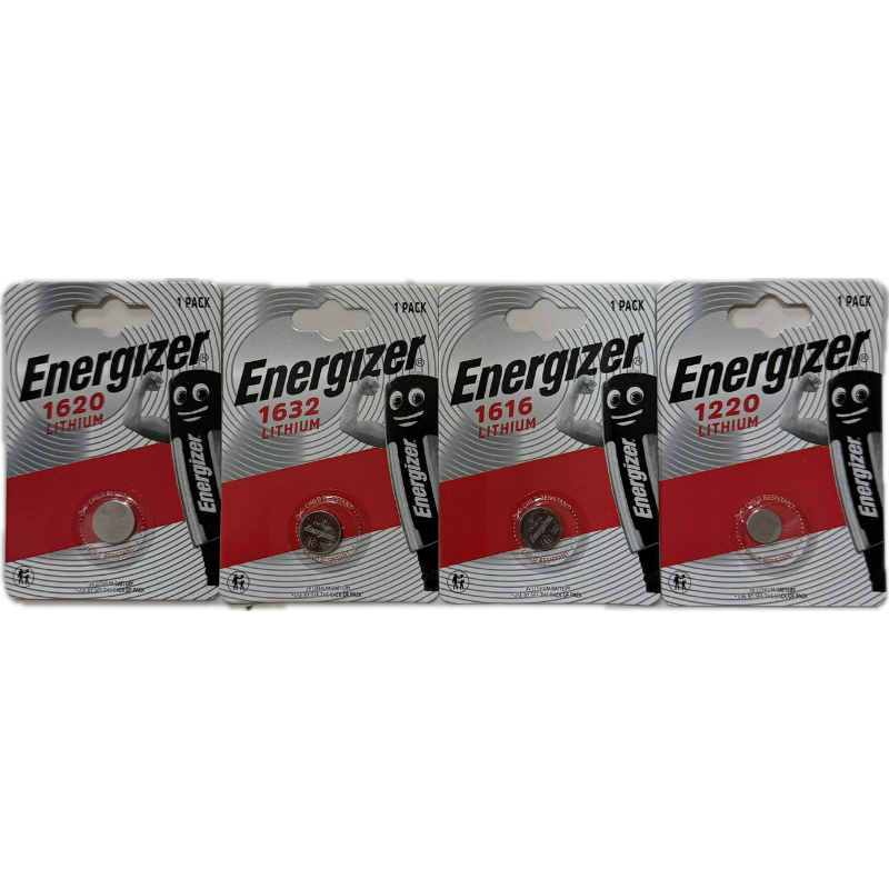 ถ่านรีโมทEnergizer CR1632/CR1616/CR1620/CR1220 แพค1ก้อน(นำเข้าSGP)