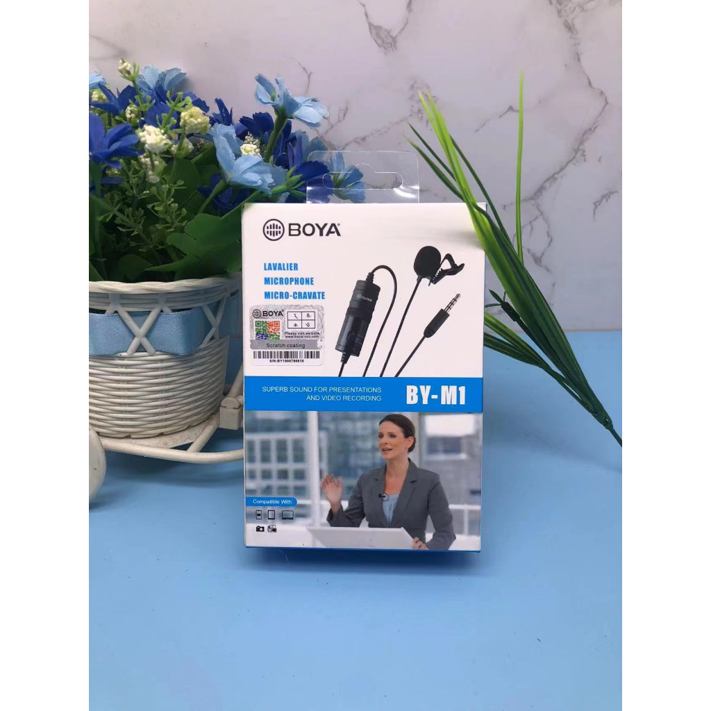 BOYA Microphone BY-M1 ไมค์ติดมือถือ หรือ กล้องถ่ายภาพ