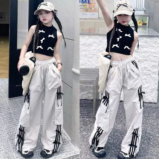 งานป้ายแฟชั่นเด็กผู้หญิง ชุดเข้าเซท 2 ชิ้น เสื้อ กางเกง งานป้ายผ้าดี