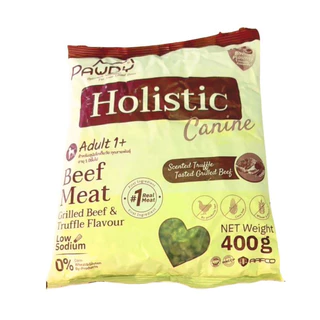 (1.3kg ซื้อ1แถม1) Pawdy Holistic Grilled beef ขนาด400g และ1.3kg สูตรเนื้อวัวย่างและเห็ดทรัฟเฟิล