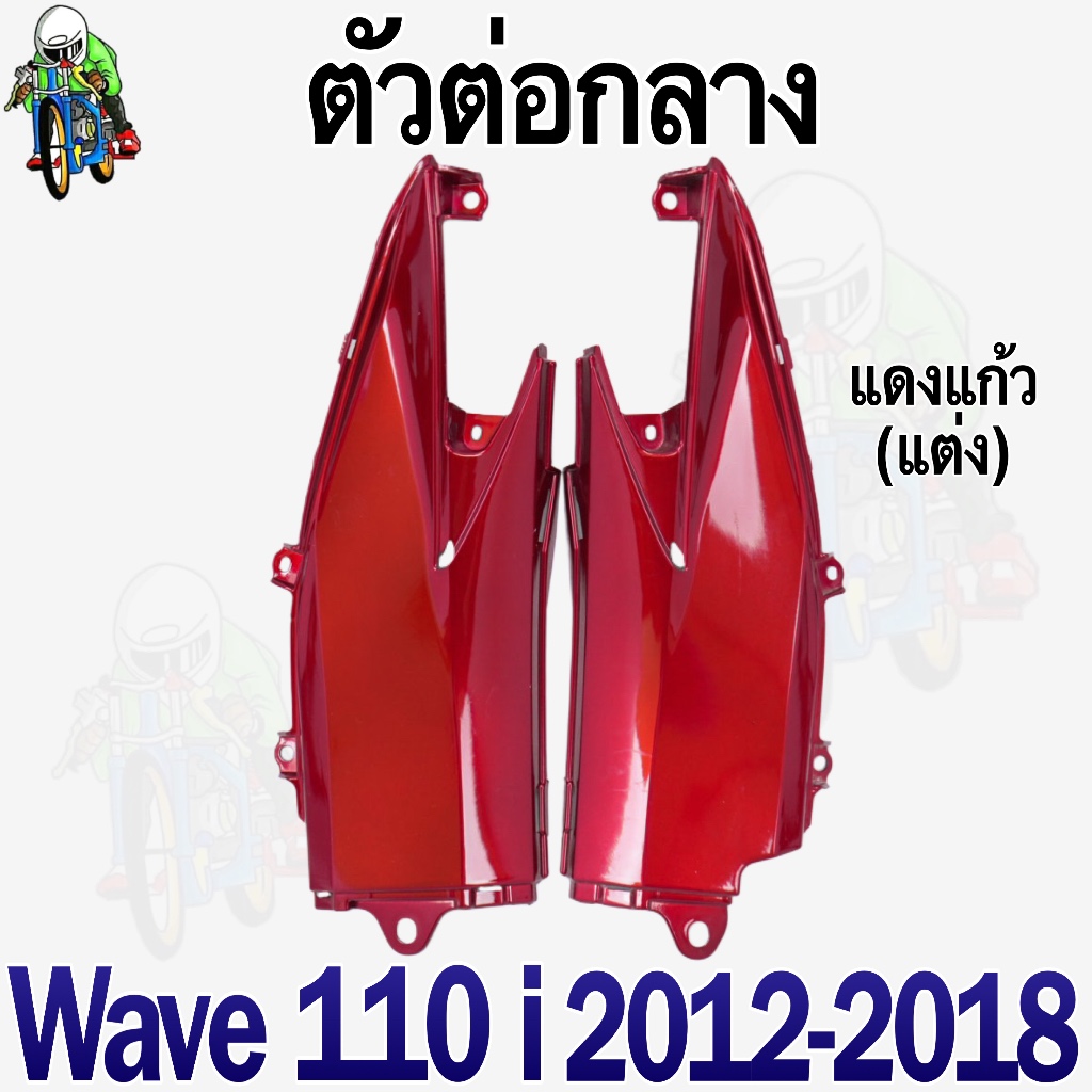 ตัวต่อกลาง WAVE 110 i (2012-2018) ชิ้นส่วนแต่ง สีสวย (งานABS) - รูปที่ 4