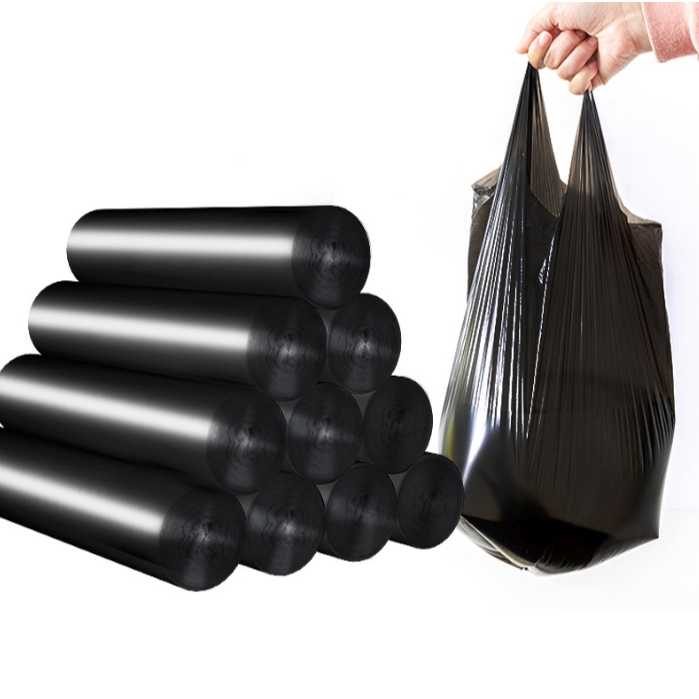 ถุงขยะ หูหิ้ว ถุงพลาสติก แบบม้วน ถุงเก็บอึหมา สุนัข สัตว์เลี้ยง แบบพกพา มีหูหิ้วบางเหนียว