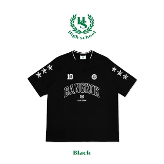 Highschool - TPB06355 เสื้อยืดไฮสคูลลายริ้ว BKK Football
