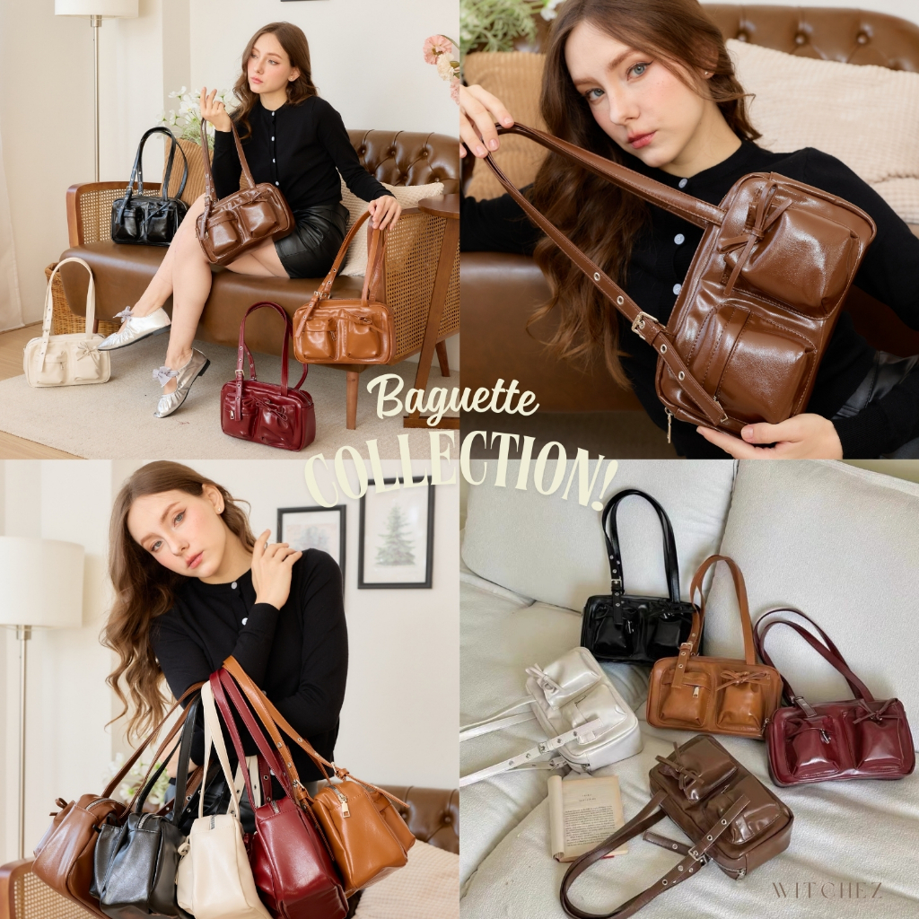 (พร้อมส่ง)NEW Witchez Baguette Bag กระเป๋าสะพายไหล่