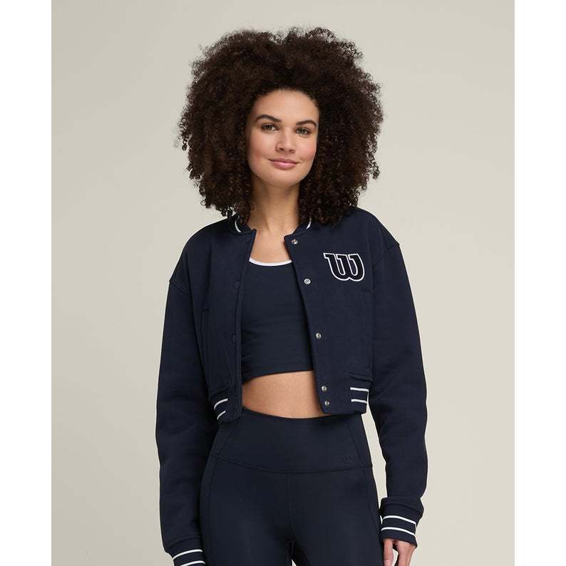 Wilson Women CENTRAL VARSITY BOMBER WW00201411DBC Official Store