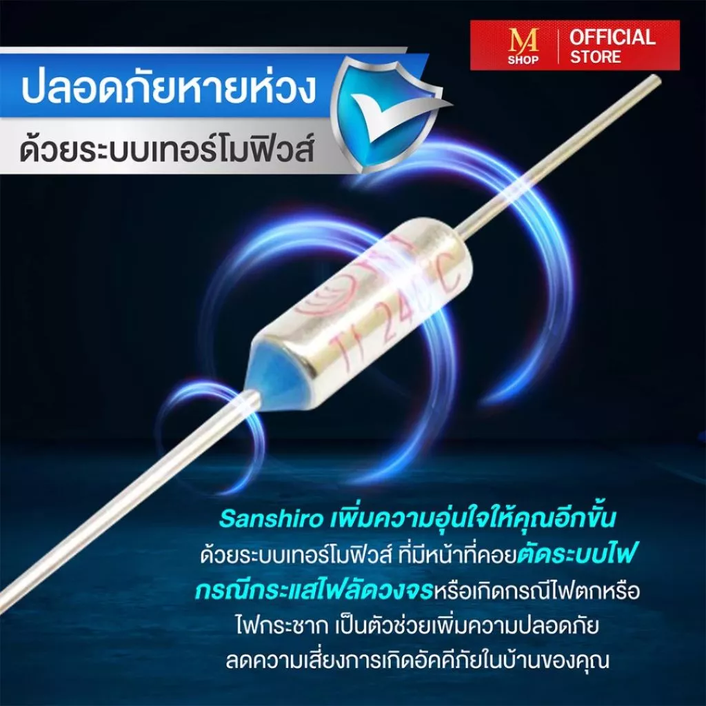 SANSHIRO ซันชิโร่ พัดลมอุตสาหกรรม 18 นิ้ว ประหยัดไฟ thumbnail 6