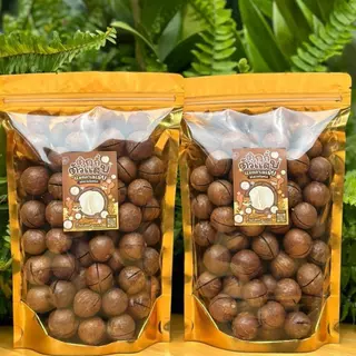 1แถม1 ถุงละ300g.แมคคาเดเมีย เม็ดใหญ่ เปลือกบาง เนื้อเยอะ ตุ๊กกี้ตัวแสบ