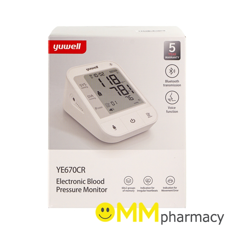 YUWELL เครื่องวัดความดัน รุ่น YE670CR