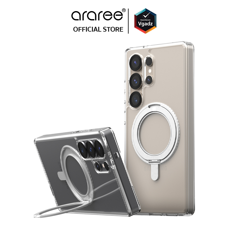Araree - เคสสำหรับ Galaxy S25 Ultra รุ่น Duple M Stand