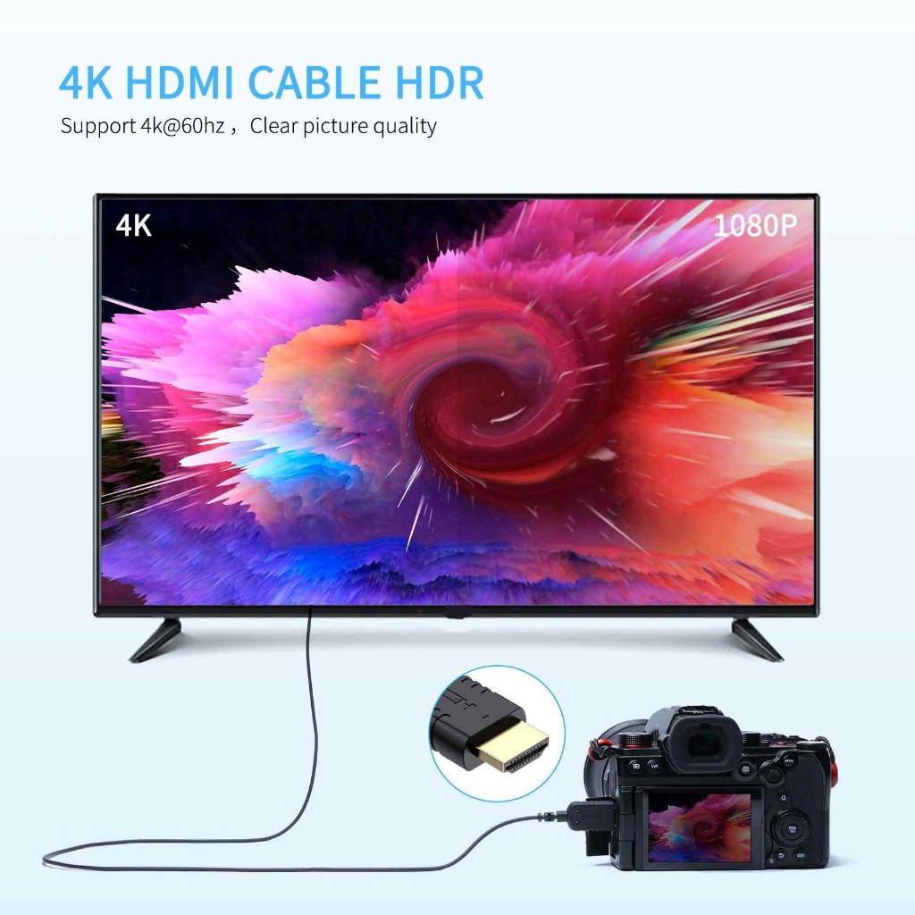 Feelworld HDMI to HDMI [4K@60Hz 2160p] สายอ่อน 2.5mm ยาว 100cm