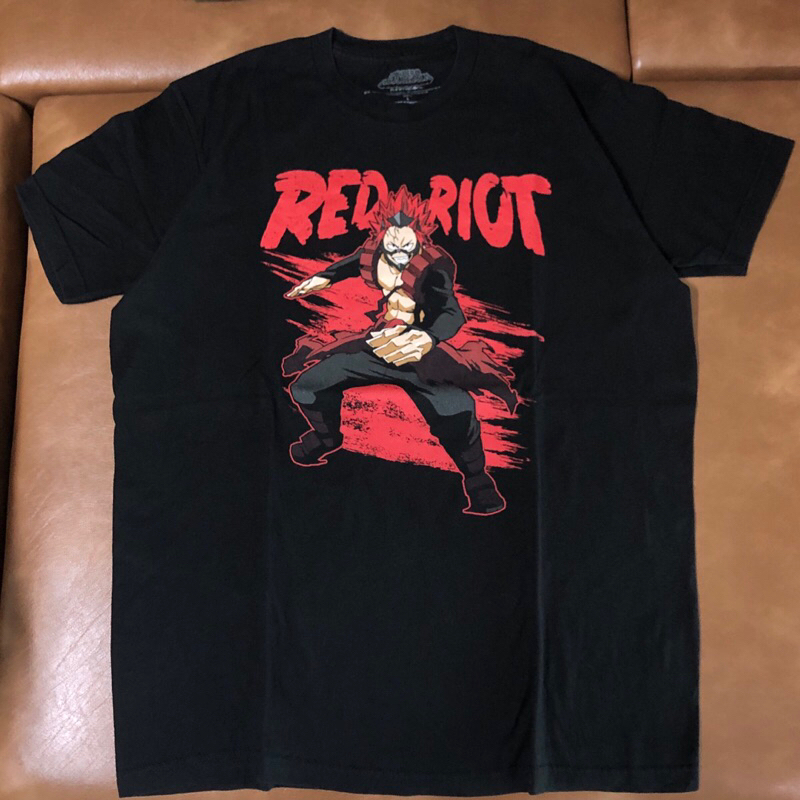 (มือ2) เสื้อยืด my hero academia : Eijiro Kirishima ลิขสิทธิ์แท้ size L