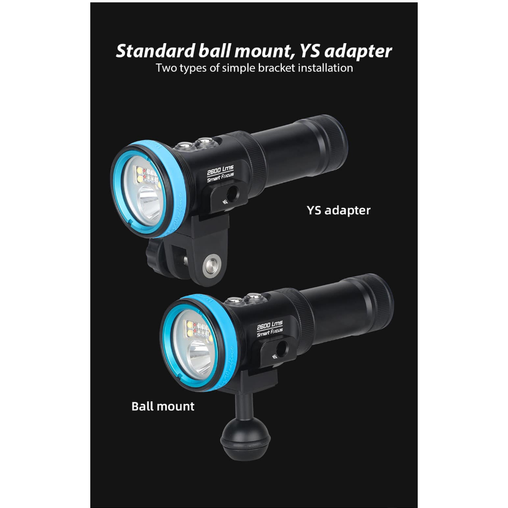 Weefine – Smart Focus 2600 – SF2600 Multi Diving Video Light ตัวจิ๋ว แค่ฟังชั่นล้นๆ ราคาเบาๆ WF103 ราคา ถูกที่สุด ดีลบีเคเค แกลเลอรีภาพที่ 4