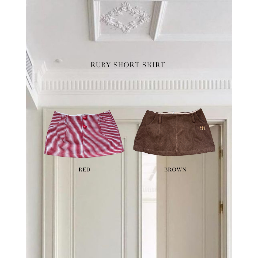 SISTER.RRR : RUBY SHORT SKIRT กระโปรงสั้น(สั้นมาก)