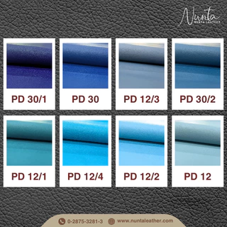 PD หนังเทียม PVC กันน้ำ สีสันสดใส หนังเกรด A งานเฟอร์นิเจอร์ทุกประเภท โทนฟ้า