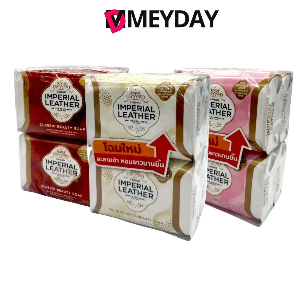 (แพ็ค 4 ก้อน) Imperial Leather อิมพีเรียล เลเธอร์  Soap โซป 95g.