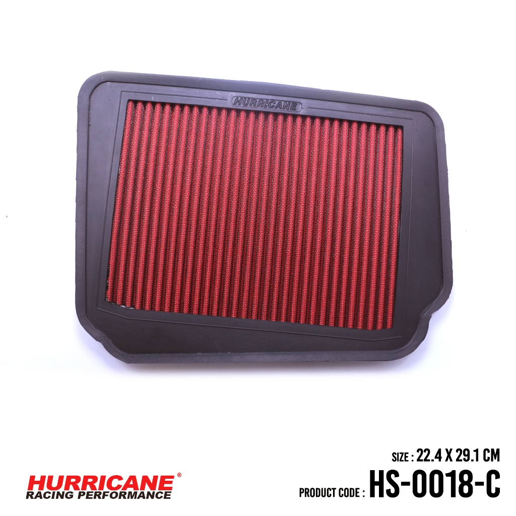 HURRICANE กรองอากาศรถยนต์ผ้าแดง Chevrolet ( Lacetti , Nubira , Optra ) Suzuki ( Forenza , Reno)  HS-0018-C (GEN2)