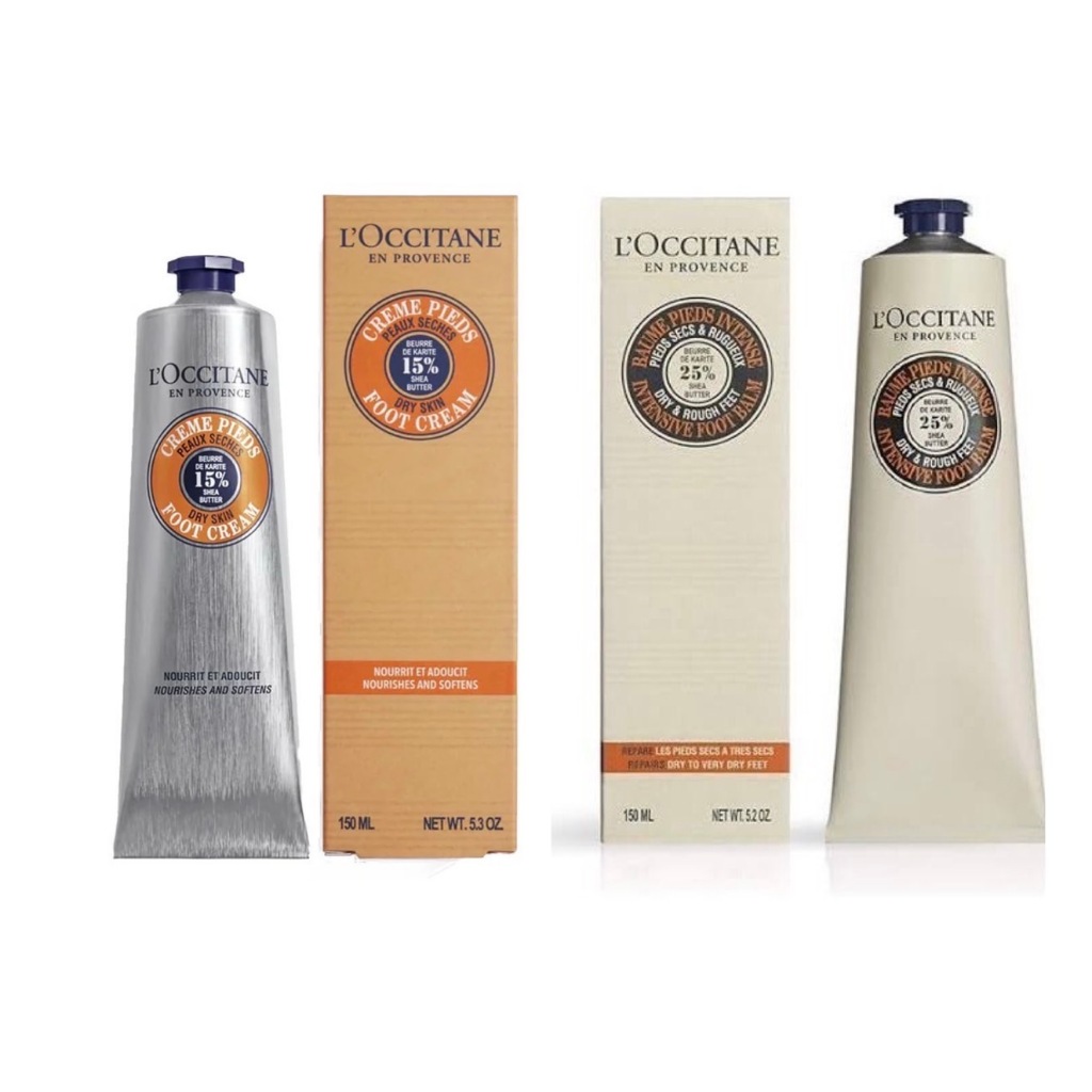 ถูกที่สุด L'Occitane Shea Intensive Foot Balm 150ml สำหรับเท้าที่มีปัญหาแห้งแตกมาก บาล์มบำรุงผิวเท้าสูตรเข้มข้น