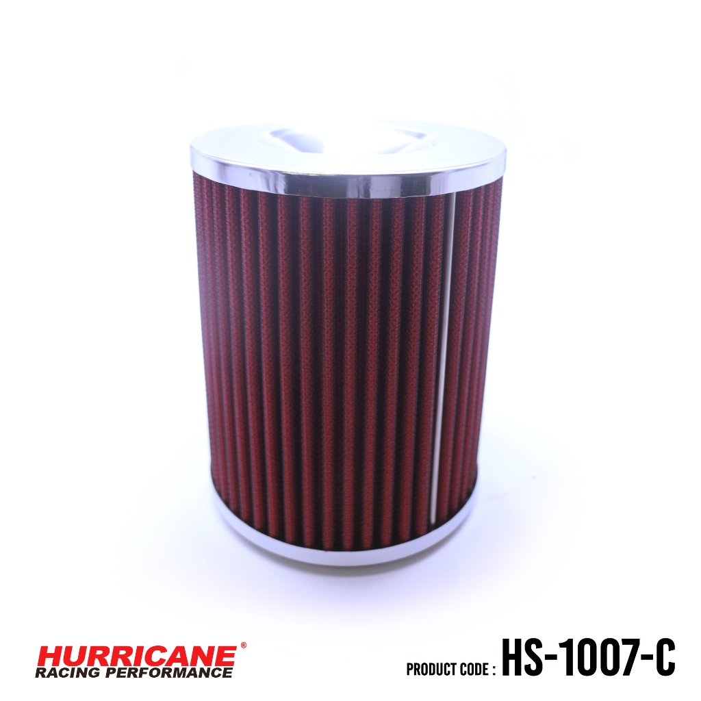 HURRICANE กรองอากาศรถยนต์ผ้าแดง & สแตนเลส Nissan Big M HS-1007-C (Gen2)