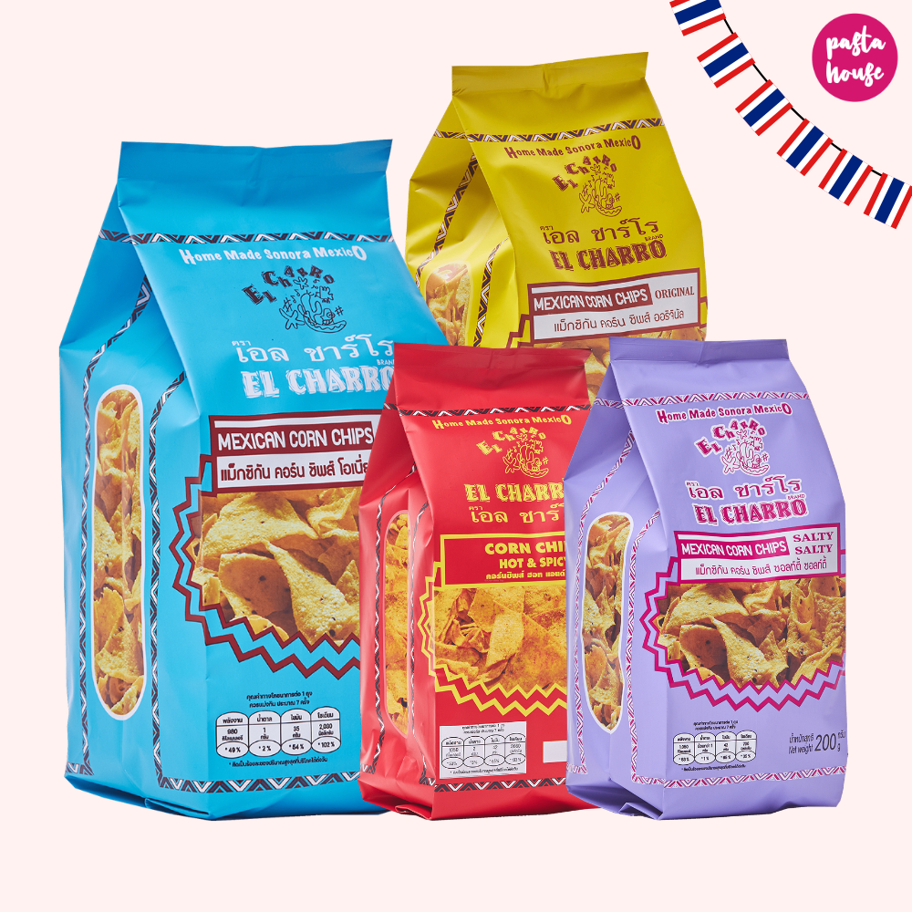เอล ชาร์โร คอร์นชิพส์ดั้งเดิม 200 ก El Charro Original Chip