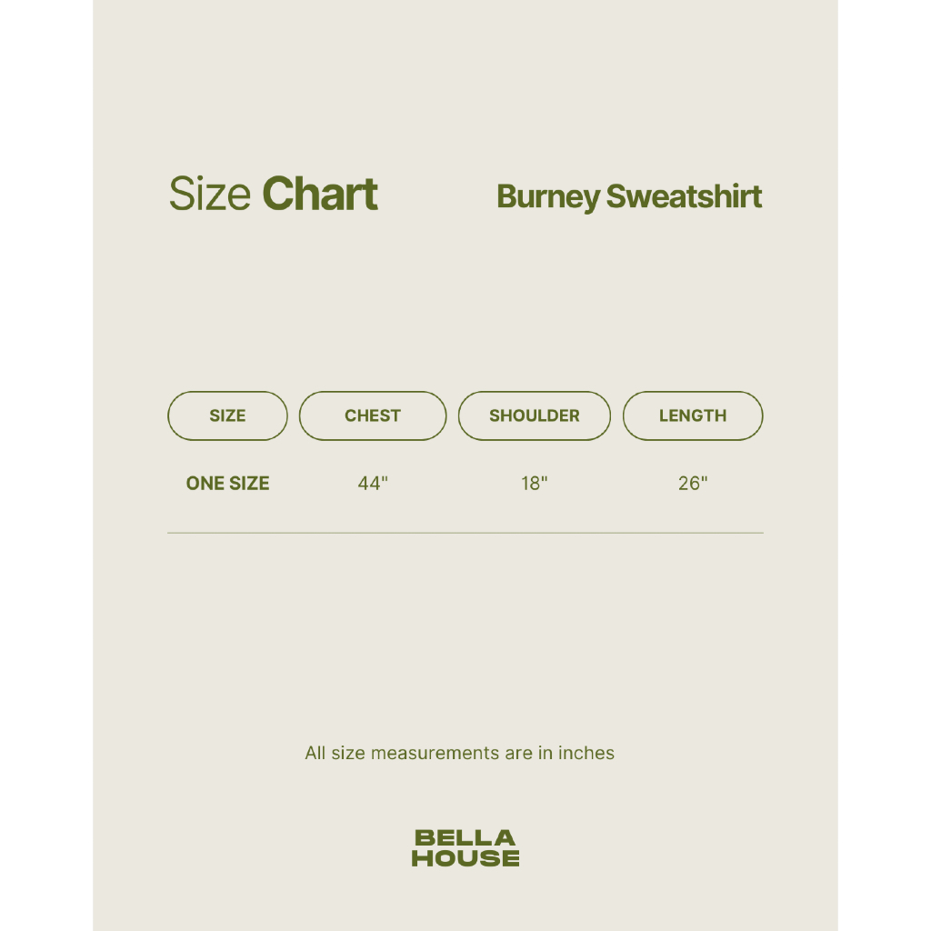 BELLAHOUSE - BURNEY SWEATSHIRT (4 COLORS) เสื้อสเวตเชิ้ต