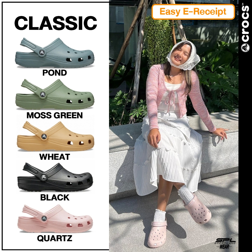Crocs รองเท้าแตะ UX Classic Clog 10001-6UR / 10001-001 / 10001-209 /10001-308 / 10001-3YO (2190)